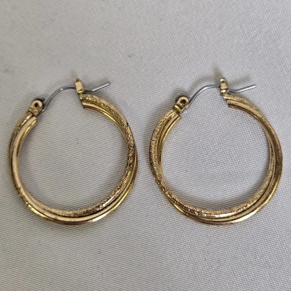 Gold Toned Twisted Design 1